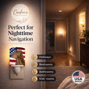 USA American Flag with Field Spaniel Ceramic Night Light Compact, UL-Certified, Ideal for Bedroom, Bathroom, Nursery, Hallway, Kitchen, 6x4x3, Multicolor