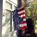USA American Flag with Scottish Terrier House Flag 28x40 Porch Sleeve Pole Decorative Outside Yard Banner Artwork Wall Hanging, Polyester