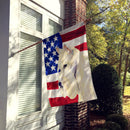 USA American Flag with Scottish Terrier House Flag 28x40 Porch Sleeve Pole Decorative Outside Yard Banner Artwork Wall Hanging, Polyester