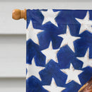 USA American Flag with Brussels Griffon House Flag 28x40 Porch Sleeve Pole Decorative Outside Yard Banner Artwork Wall Hanging, Polyester