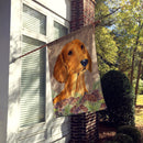 Dachshund on Faux Burlap with Pine Cones House Flag 28x40 Porch Sleeve Pole Decorative Outside Yard Banner Artwork Wall Hanging, Polyester