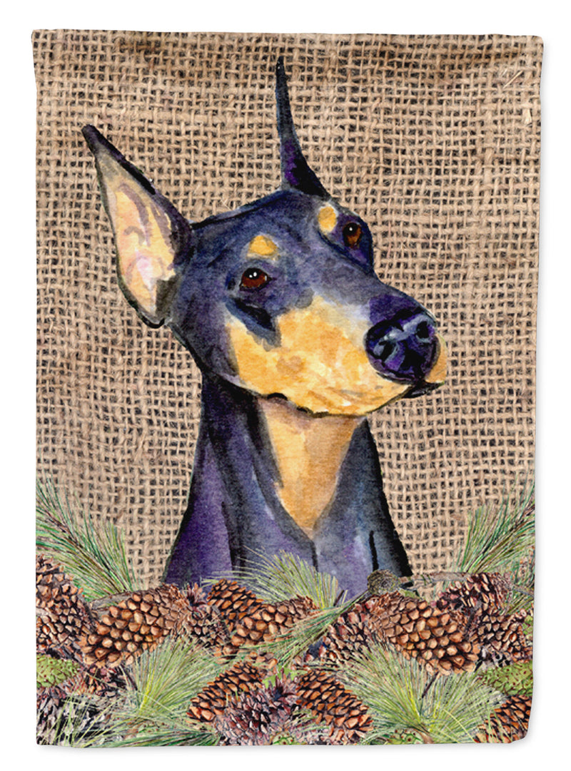 Doberman Flag Garden Size