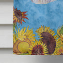 Jack Russell Terrier in Summer Flowers House Flag 28x40 Porch Sleeve Pole Decorative Outside Yard Banner Artwork Wall Hanging, Polyester