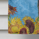 Irish Wolfhound in Summer Flowers House Flag 28x40 Porch Sleeve Pole Decorative Outside Yard Banner Artwork Wall Hanging, Polyester