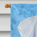 Boxer in Summer Flowers House Flag 28x40 Porch Sleeve Pole Decorative Outside Yard Banner Artwork Wall Hanging, Polyester