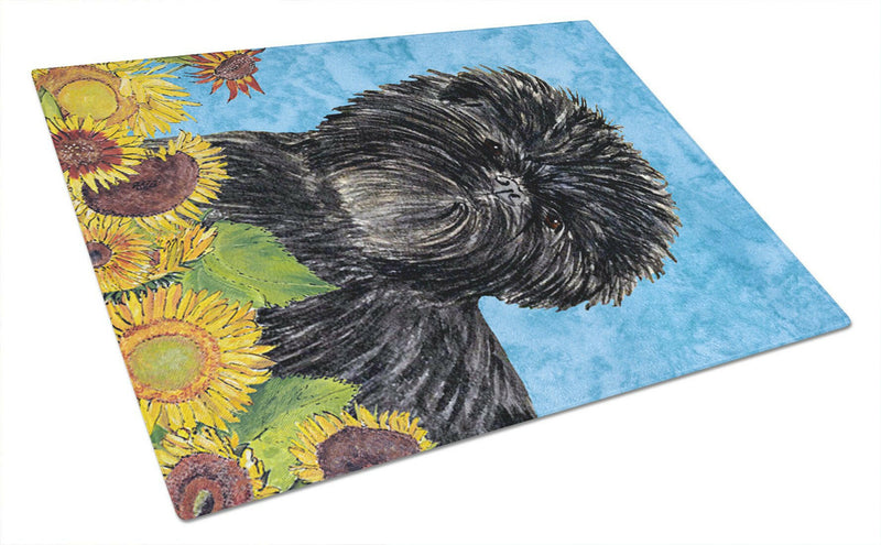 Affenpinscher Glass Cutting Board Large