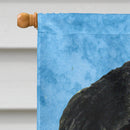 Gordon Setter in Summer Flowers House Flag 28x40 Porch Sleeve Pole Decorative Outside Yard Banner Artwork Wall Hanging, Polyester