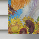 Cavalier Spaniel in Summer Flowers House Flag 28x40 Porch Sleeve Pole Decorative Outside Yard Banner Artwork Wall Hanging, Polyester