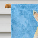 Scottish Terrier in Summer Flowers House Flag 28x40 Porch Sleeve Pole Decorative Outside Yard Banner Artwork Wall Hanging, Polyester