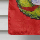 Schnauzer Cristmas Wreath House Flag 28x40 Porch Sleeve Pole Decorative Outside Yard Banner Artwork Wall Hanging, Polyester