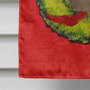 Doberman Cristmas Wreath House Flag 28x40 Porch Sleeve Pole Decorative Outside Yard Banner Artwork Wall Hanging, Polyester
