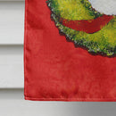 Rat Terrier Cristmas Wreath House Flag 28x40 Porch Sleeve Pole Decorative Outside Yard Banner Artwork Wall Hanging, Polyester