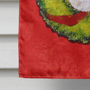 Maltese Cristmas Wreath House Flag 28x40 Porch Sleeve Pole Decorative Outside Yard Banner Artwork Wall Hanging, Polyester
