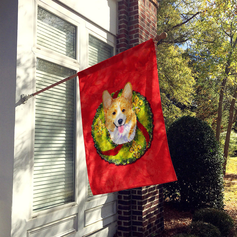 Corgi Flag Canvas House Size