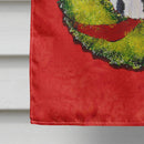 Dalmatian Cristmas Wreath House Flag 28x40 Porch Sleeve Pole Decorative Outside Yard Banner Artwork Wall Hanging, Polyester