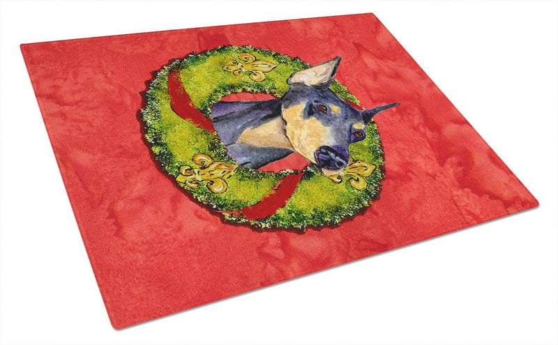 Doberman Glass Cutting Board Large