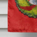 Dandie Dinmont Terrier Cristmas Wreath House Flag 28x40 Porch Sleeve Pole Decorative Outside Yard Banner Artwork Wall Hanging, Polyester