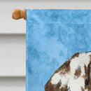 Dalmatian in Summer Flowers House Flag 28x40 Porch Sleeve Pole Decorative Outside Yard Banner Artwork Wall Hanging, Polyester