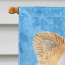 Chihuahua in Summer Flowers House Flag 28x40 Porch Sleeve Pole Decorative Outside Yard Banner Artwork Wall Hanging, Polyester