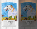 Borzoi in Summer Flowers Ceramic Night Light SS4244CNL