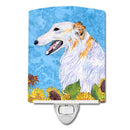 Borzoi in Summer Flowers Ceramic Night Light SS4244CNL