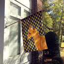 Min Pin Candy Corn Halloween Portrait House Flag 28x40 Porch Sleeve Pole Decorative Outside Yard Banner Artwork Wall Hanging, Polyester