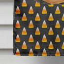 Doberman Candy Corn Halloween Portrait House Flag 28x40 Porch Sleeve Pole Decorative Outside Yard Banner Artwork Wall Hanging, Polyester