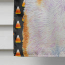 Collie Smooth Candy Corn Halloween Portrait House Flag 28x40 Porch Sleeve Pole Decorative Outside Yard Banner Artwork Wall Hanging, Polyester