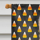 Rat Terrier Candy Corn Halloween Portrait House Flag 28x40 Porch Sleeve Pole Decorative Outside Yard Banner Artwork Wall Hanging, Polyester