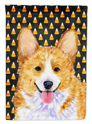 Corgi Candy Corn Halloween Portrait House Flag 28x40 Porch Sleeve Pole Decorative Outside Yard Banner Artwork Wall Hanging, Polyester