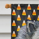 Keeshond Candy Corn Halloween Portrait House Flag 28x40 Porch Sleeve Pole Decorative Outside Yard Banner Artwork Wall Hanging, Polyester