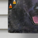 Australian Kelpie Candy Corn Halloween Portrait House Flag 28x40 Porch Sleeve Pole Decorative Outside Yard Banner Artwork Wall Hanging, Polyester