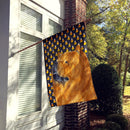 Chow Chow Candy Corn Halloween Portrait House Flag 28x40 Porch Sleeve Pole Decorative Outside Yard Banner Artwork Wall Hanging, Polyester