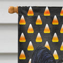 Papillon Candy Corn Halloween Portrait House Flag 28x40 Porch Sleeve Pole Decorative Outside Yard Banner Artwork Wall Hanging, Polyester