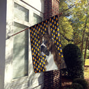 Boxer Candy Corn Halloween Portrait House Flag 28x40 Porch Sleeve Pole Decorative Outside Yard Banner Artwork Wall Hanging, Polyester