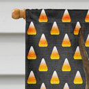 Boxer Candy Corn Halloween Portrait House Flag 28x40 Porch Sleeve Pole Decorative Outside Yard Banner Artwork Wall Hanging, Polyester