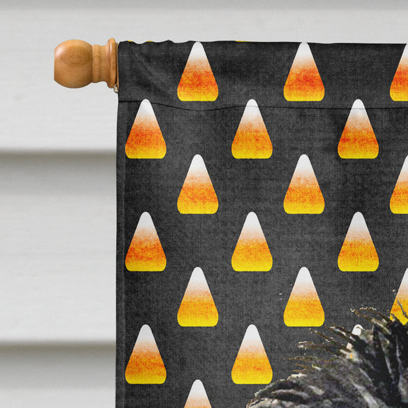 Affenpinscher Candy Corn Halloween Portrait Flag Canvas House Size