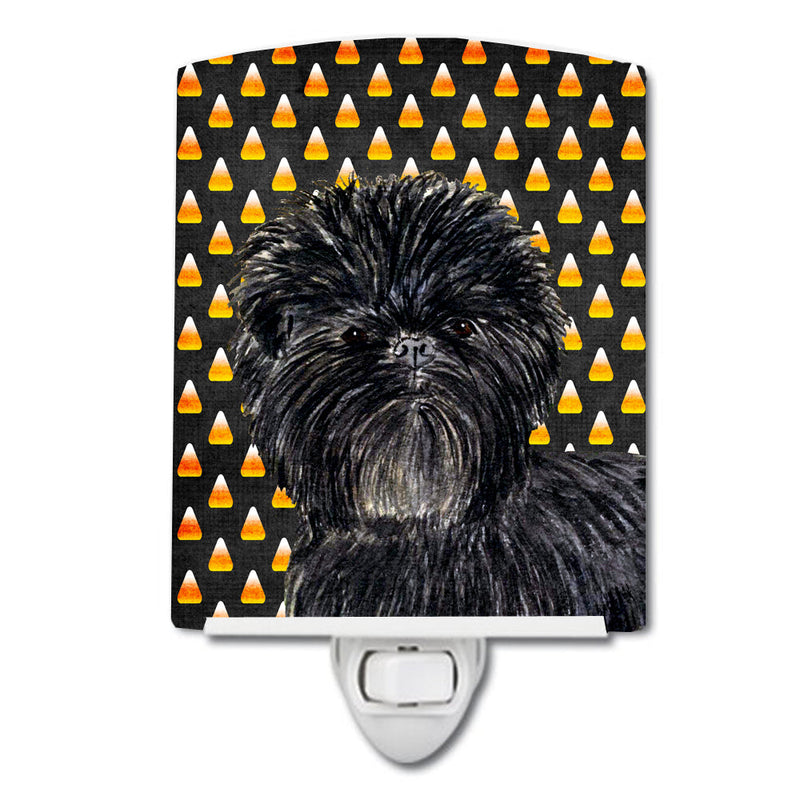 Affenpinscher Candy Corn Halloween Portrait Ceramic Night Light SS4304CNL