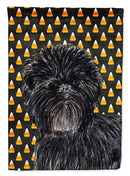 Affenpinscher Candy Corn Halloween Portrait Garden Flag – Decorative Outdoor Yard Flag