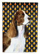Springer Spaniel Candy Corn Halloween Portrait House Flag 28x40 Porch Sleeve Pole Decorative Outside Yard Banner Artwork Wall Hanging, Polyester