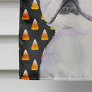 Boston Terrier Candy Corn Halloween Portrait House Flag 28x40 Porch Sleeve Pole Decorative Outside Yard Banner Artwork Wall Hanging, Polyester