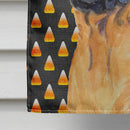 Mastiff Candy Corn Halloween Portrait House Flag 28x40 Porch Sleeve Pole Decorative Outside Yard Banner Artwork Wall Hanging, Polyester