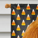 Cavalier Spaniel Candy Corn Halloween Portrait House Flag 28x40 Porch Sleeve Pole Decorative Outside Yard Banner Artwork Wall Hanging, Polyester