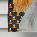 Cavalier Spaniel Candy Corn Halloween Portrait House Flag 28x40 Porch Sleeve Pole Decorative Outside Yard Banner Artwork Wall Hanging, Polyester