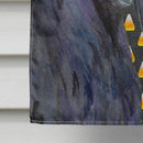Scottish Terrier Candy Corn Halloween Portrait House Flag 28x40 Porch Sleeve Pole Decorative Outside Yard Banner Artwork Wall Hanging, Polyester