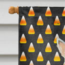 Scottish Terrier Wheaten Candy Corn Halloween Portrait House Flag 28x40 Porch Sleeve Pole Decorative Outside Yard Banner Artwork Wall Hanging, Polyester