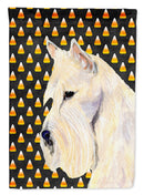 Scottish Terrier Wheaten Candy Corn Halloween Portrait House Flag 28x40 Porch Sleeve Pole Decorative Outside Yard Banner Artwork Wall Hanging, Polyester