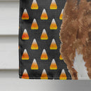 Chesapeake Bay Retriever Wheaten Candy Corn Halloween Portrait House Flag 28x40 Porch Sleeve Pole Decorative Outside Yard Banner Artwork Wall Hanging, Polyester