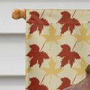 Field Spaniel Fall Leaves Portrait House Flag 28x40 Porch Sleeve Pole Decorative Outside Yard Banner Artwork Wall Hanging, Polyester