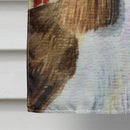 Springer Spaniel Fall Leaves Portrait House Flag 28x40 Porch Sleeve Pole Decorative Outside Yard Banner Artwork Wall Hanging, Polyester